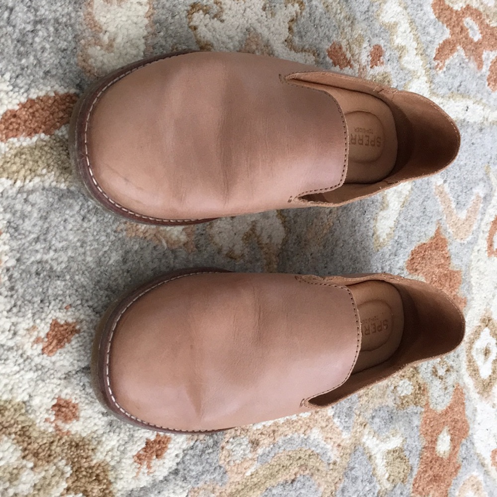 Sperry Top Sider Tan Leather Flats